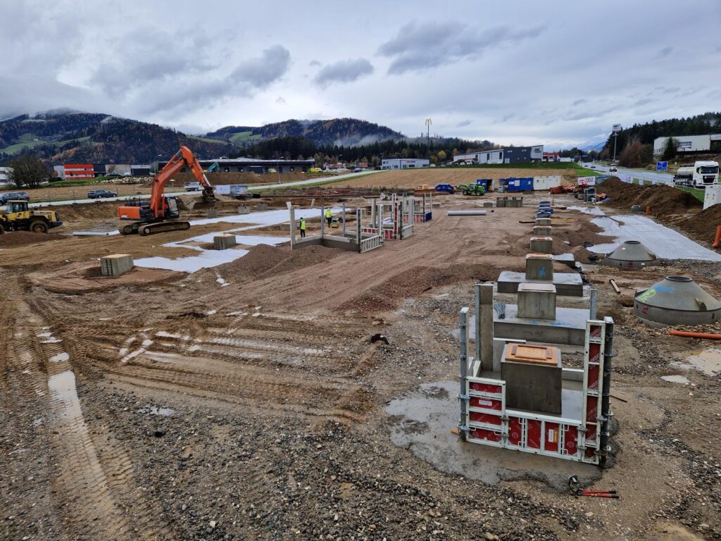 Baufortschritt Vario Gewerbepark Völkermarkt